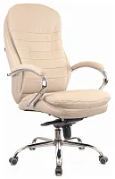 Кресло руководителя Valencia M Экокожа Бежевый EC-330-2 PU Beige Everprof, бежевый/экокожа, ножки//, размеры - 1200*1260***660*