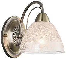Бра 352-501-01 Velante прозрачный 1 лампа, основание бронзовое в стиле классический 