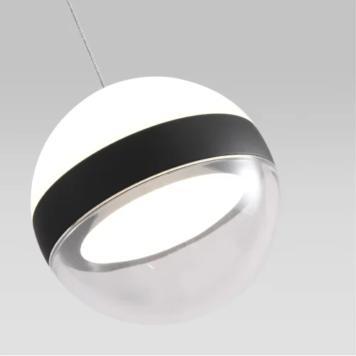 Светильник подвесной LED Roni 5075/9L Odeon Light белый 1 лампа, основание чёрное в стиле современный шар встраиваемый фото 6