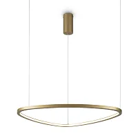 Светильник подвесной LED Glint MOD072PL-L28BS3K Maytoni латунь на 1 лампу, основание латунь в стиле хай-тек минимализм кольца