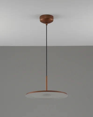 Светильник подвесной LED Keiro V11104-PL Moderli медь на 1 лампу, основание медь в стиле современный фото 2