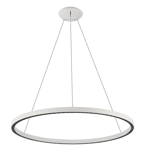 Светильник подвесной LED Riumar 8675 Mantra белый на 1 лампу, основание белое в стиле современный кольца фото 2
