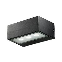 Настенный светильник LED SUBMARINE 357228 Novotech уличный IP54 чёрный 1 лампа, плафон чёрный белый в стиле современный LED