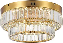 Люстра потолочная LED Irina MR2011-2CL MyFar прозрачная на 1 лампа, основание золотое в стиле современный 