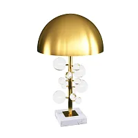 Настольная лампа Joy 10104 Loft it золотая на 2 лампы, основание золотое прозрачное камень стекло в стиле современный арт-деко 