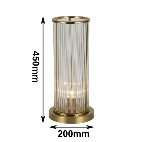 Настольная лампа Wonderland 2907-1T Favourite прозрачная 1 лампа, основание медь металл в стиле минимализм  фото 2