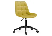 Компьютерное кресло Честер горчичный / черный 517134 Woodville, горчичный/велюр, ножки/металл/чёрный, размеры - *920***490*600