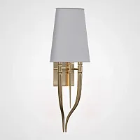 Настенный светильник Crystal Light Brunilde Ipe Cavalli H92 Gold/Gray 189871-22 ImperiumLoft серый на 2 лампы, основание золотое в стиле современный 