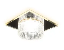 Светильник точечный TN355 Ambrella light прозрачный 1 лампа, основание хром в стиле современный хай-тек 
