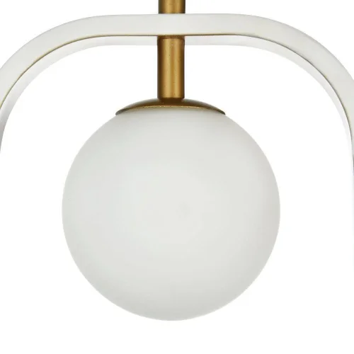 Светильник подвесной Avola MOD431-PL-01-WG Maytoni белый 1 лампа, основание золотое белое в стиле современный шар фото 3
