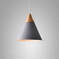 Светильник подвесной XD-B Gray 178214-26 ImperiumLoft серый 1 лампа, основание серое в стиле скандинавский 