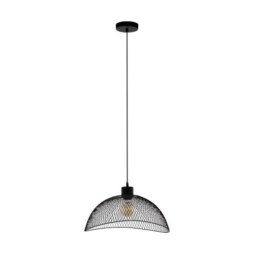 Светильник подвесной лофт Pompeya 43304 Eglo чёрный 1 лампа, основание чёрное в стиле лофт 