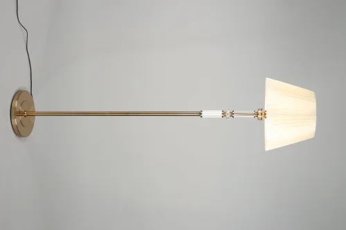 Торшер Dimaro OML-87815-01 Omnilux  бежевый 1 лампа, основание хром в стиле классический
 фото 4