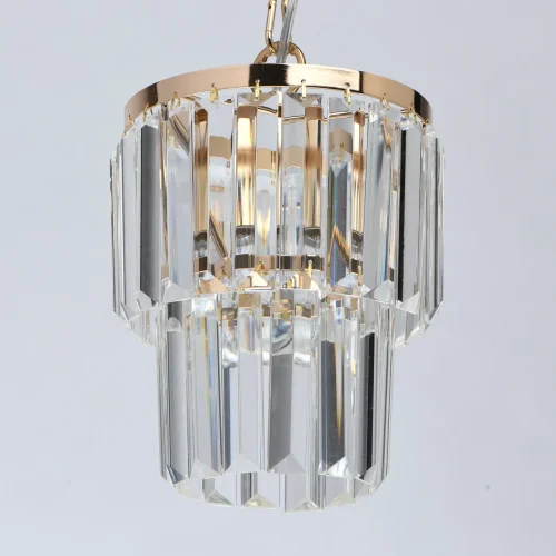 Светильник подвесной Аделард 642014301 MW-Light прозрачный 1 лампа, основание золотое в стиле классический  фото 3