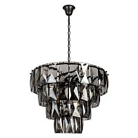 Люстра подвесная Контемпорари / Contemporary 10561/660 Smoke LOFT IT дымчатая на 7 ламп, основание серое в стиле современный 