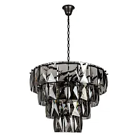 Люстра подвесная Контемпорари / Contemporary 10561/660 Smoke LOFT IT дымчатая на 7 ламп, основание серое в стиле современный 