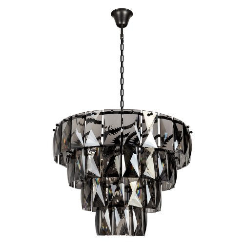 Люстра подвесная Контемпорари / Contemporary 10561/660 Smoke LOFT IT дымчатая на 7 ламп, основание серое в стиле современный 