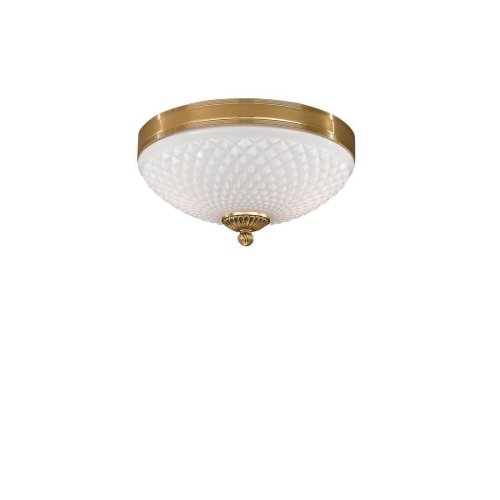Люстра потолочная  PL 8500/2 Reccagni Angelo белая на 2 лампы, основание золотое в стиле классика 