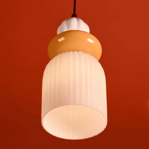 Светильник подвесной Alzare FR5595PL-01B3 Freya разноцветный белый на 1 лампу, основание чёрное в стиле современный мемфис фото 5 Светильник подвесной Alzare FR5595PL-01B3 Freya разноцветный белый на 1 лампу, основание чёрное в стиле современный мемфис фото 5