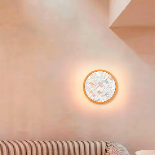 Бра LED Helium 4706-1W Favourite белый на 1 лампу, основание золотое в стиле современный фото 4