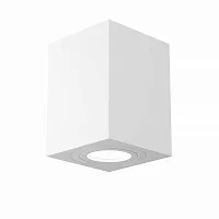 Светильник накладной Alfa C017CL-01W Maytoni белый 1 лампа, основание белое в стиле современный квадратный
