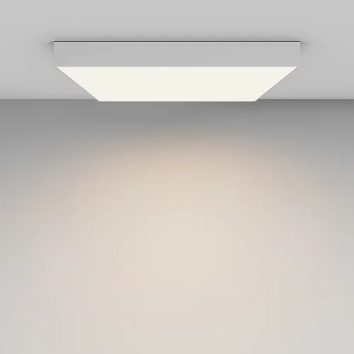 Светильник потолочный LED Zon C032CL-90W4K-SQ-W Maytoni белый на 1 лампу, основание белое в стиле современный квадраты фото 7
