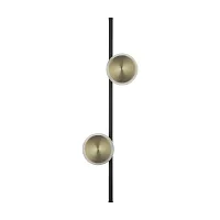 Бра LED Stilo 6601/24WL Odeon Light бронзовый на 2 лампы, основание чёрное в стиле современный хай-тек 