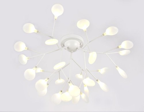 Люстра потолочная TR3011 Ambrella light белая на 27 ламп, основание белое в стиле современный  фото 5
