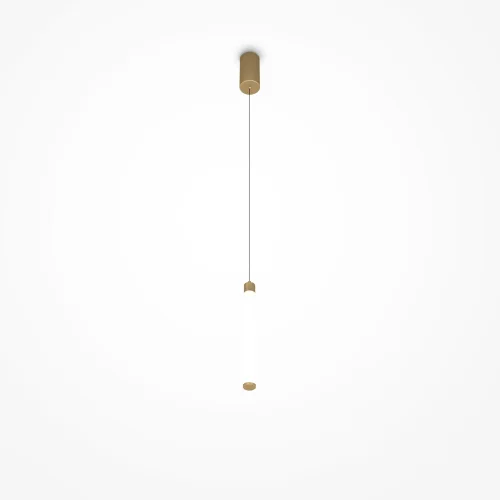 Светильник подвесной LED Ray P022PL-L10MG3K Maytoni белый на 1 лампу, основание золотое в стиле современный трубочки фото 9 Светильник подвесной LED Ray P022PL-L10MG3K Maytoni белый на 1 лампу, основание золотое в стиле современный трубочки фото 9