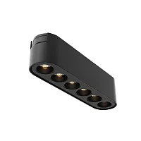 Трековый светильник LED Magnetic track system Radity TR082-1-6W3K-M-B Maytoni чёрный для шинопроводов серии Magnetic track system Radity чёрный