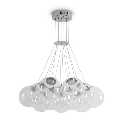 Светильник подвесной LED Verto FR5580PL-L60CH Freya прозрачный на 1 лампу, основание никель в стиле современный шар фото 3 Светильник подвесной LED Verto FR5580PL-L60CH Freya прозрачный на 1 лампу, основание никель в стиле современный шар фото 3