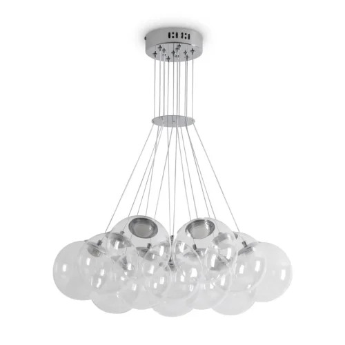 Светильник подвесной LED Verto FR5580PL-L60CH Freya прозрачный на 1 лампу, основание никель в стиле современный шар фото 3 Светильник подвесной LED Verto FR5580PL-L60CH Freya прозрачный на 1 лампу, основание никель в стиле современный шар фото 3