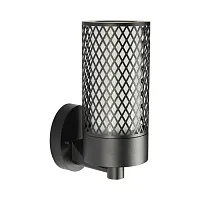 Настенный светильник Matrix 370971 Novotech уличный IP54 чёрный 1 лампа, плафон прозрачный в стиле современный E27