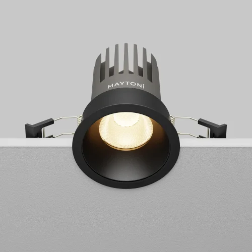 Светильник точечный LED Dip DL117-15W-3K-B Maytoni чёрный на 1 лампу, основание чёрное в стиле современный хай-тек круглый фото 6