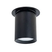 Светильник точечный Situla A3731PL-1BK Arte Lamp чёрный 1 лампа, основание чёрное в стиле современный 