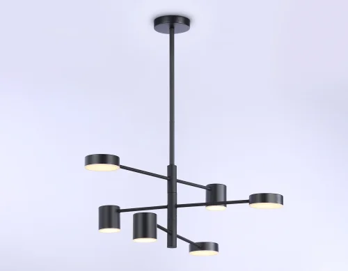 Светильник подвесной LED FL51686 Ambrella light чёрный 1 лампа, основание чёрное в стиле хай-тек современный  фото 3