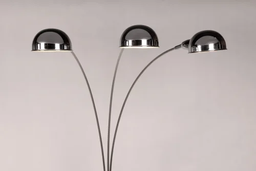 Торшер Валлсцот (Wallscot) LDF 8801-3 CHR Lumina Deco хром на 3 лампы, основание хром в стиле современный фото 2