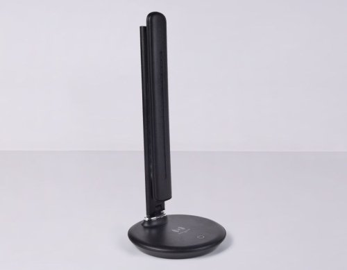 Настольная лампа офисная LED DE521 Ambrella light чёрная 1 лампа, основание чёрное металл в стиле хай-тек современный  фото 3