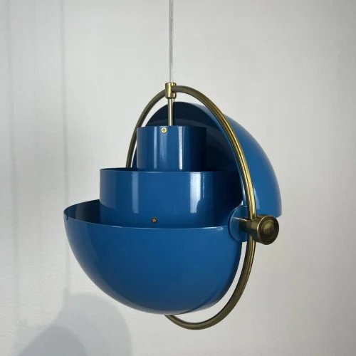 Светильник подвесной Weisdorff 123427-22 ImperiumLoft синий 1 лампа, основание латунь в стиле современный лофт арт-деко  фото 3