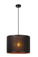Светильник подвесной Tagalog 21429/01/30 Lucide чёрный 1 лампа, основание чёрное в стиле скандинавский 