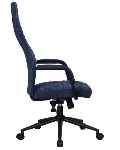 Офисное кресло для руководителей DOBRIN LOKI (синий (VRH230-25)) цвет сиденья синий (VRH230-25), цвет основания черный Dobrin, синий/текстиль, ножки/металл/, размеры - 1175*1260**** фото 3