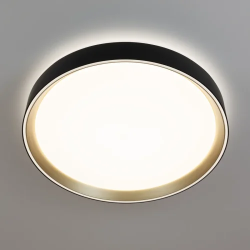 Светильник потолочный LED с пультом Boss CL751351G Citilux белый 1 лампа, основание чёрное в стиле современный хай-тек круглый с пультом фото 5
