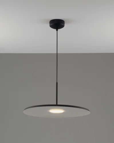 Светильник подвесной LED Keiro V11106-PL Moderli чёрный на 1 лампу, основание чёрное в стиле современный фото 2
