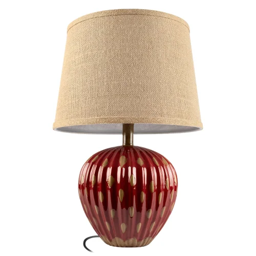 Настольная лампа Тюльпан / Tulip 10513T Red LOFT IT коричневая на 1 лампу, основание красное керамика в стиле классический фото 4