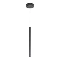 Светильник подвесной LED ST613 ST613.403.06 ST-Luce чёрный 1 лампа, основание чёрное в стиле хай-тек современный трубочки