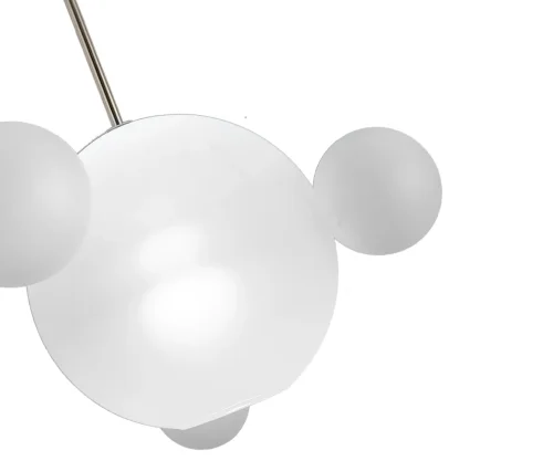 Светильник подвесной LED Галла 07545-4,01(02) Kink Light белый на 1 лампу, основание хром в стиле современный шар фото 2