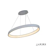 Светильник подвесной LED с пультом Elips 9023P-A-60 iLedex белый 1 лампа, основание белое в стиле современный хай-тек с пультом кольца