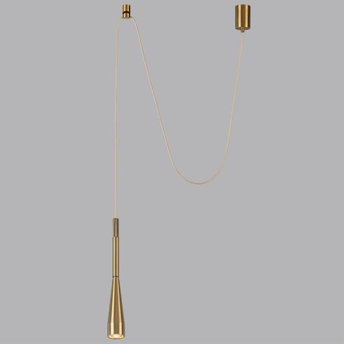 Светильник подвесной LED Pix 7041/6L Odeon Light бронзовый на 1 лампу, основание бронзовое в стиле хай-тек трубочки фото 4