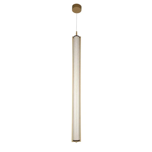 Светильник подвесной LED Ligero 4190-1P Favourite белый 1 лампа, основание матовое золото в стиле современный линейный фото 4