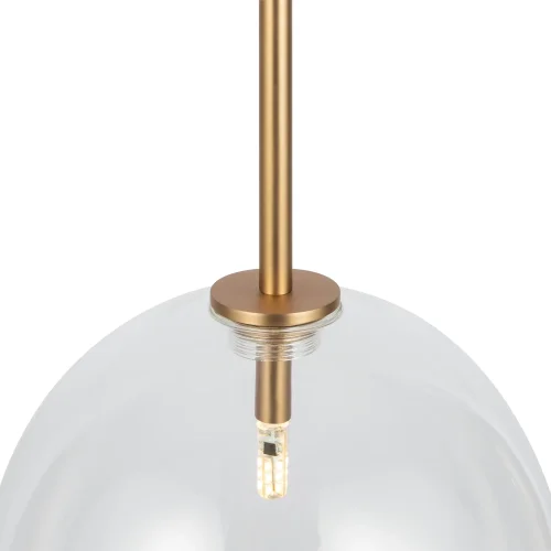 Светильник подвесной Mood MOD172PL-01BS Maytoni прозрачный 1 лампа, основание латунь в стиле современный шар фото 6